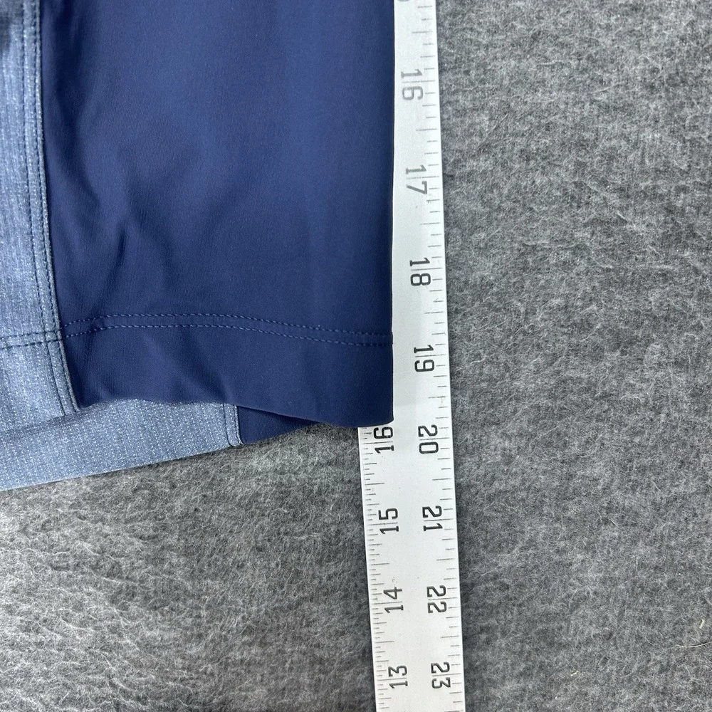 Lululemon Shorts Large Heathered Deep Navy Namaste At The Beach drawstring lined